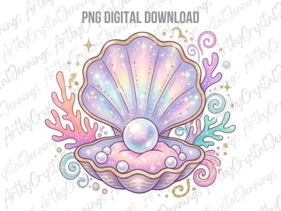 Download Iridescent Pearl Seashell PNG - Shell Collection