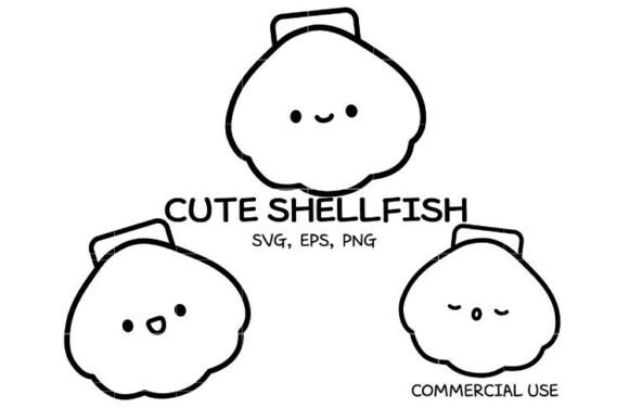 Download Cute Shellfish SVG Bundle | Seashell out - Shell Collection