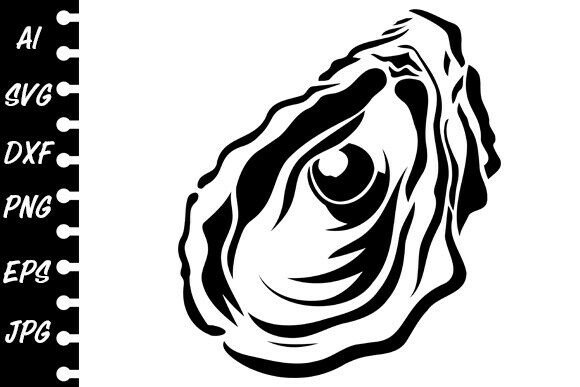 Download Stencil Oyster Shell Pearl - Shell Collection