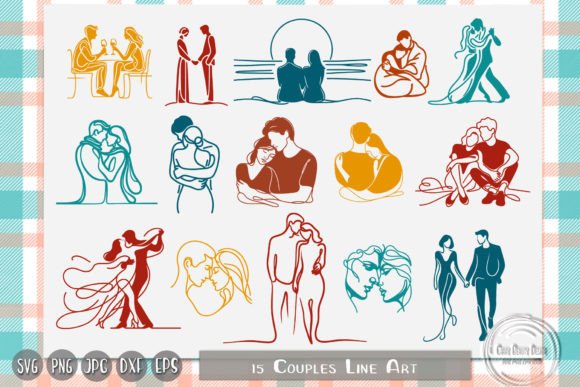 Download Couple Line Art, Valentine Line Art - Valentine line art Collection