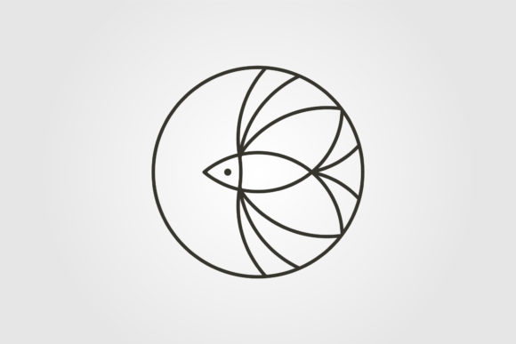 Download Minimal Fish Logo Line Art Vector - Minimal Collection