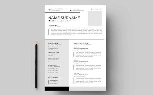 Download Minimalist Resume Cv Layout Design - Minimal Collection