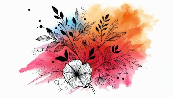 Download Minimalist Line Flowers - Minimal Collection