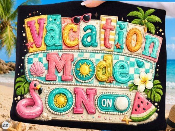 Download Vacation Mode on Cute Summer PNG File - Premium Bundle